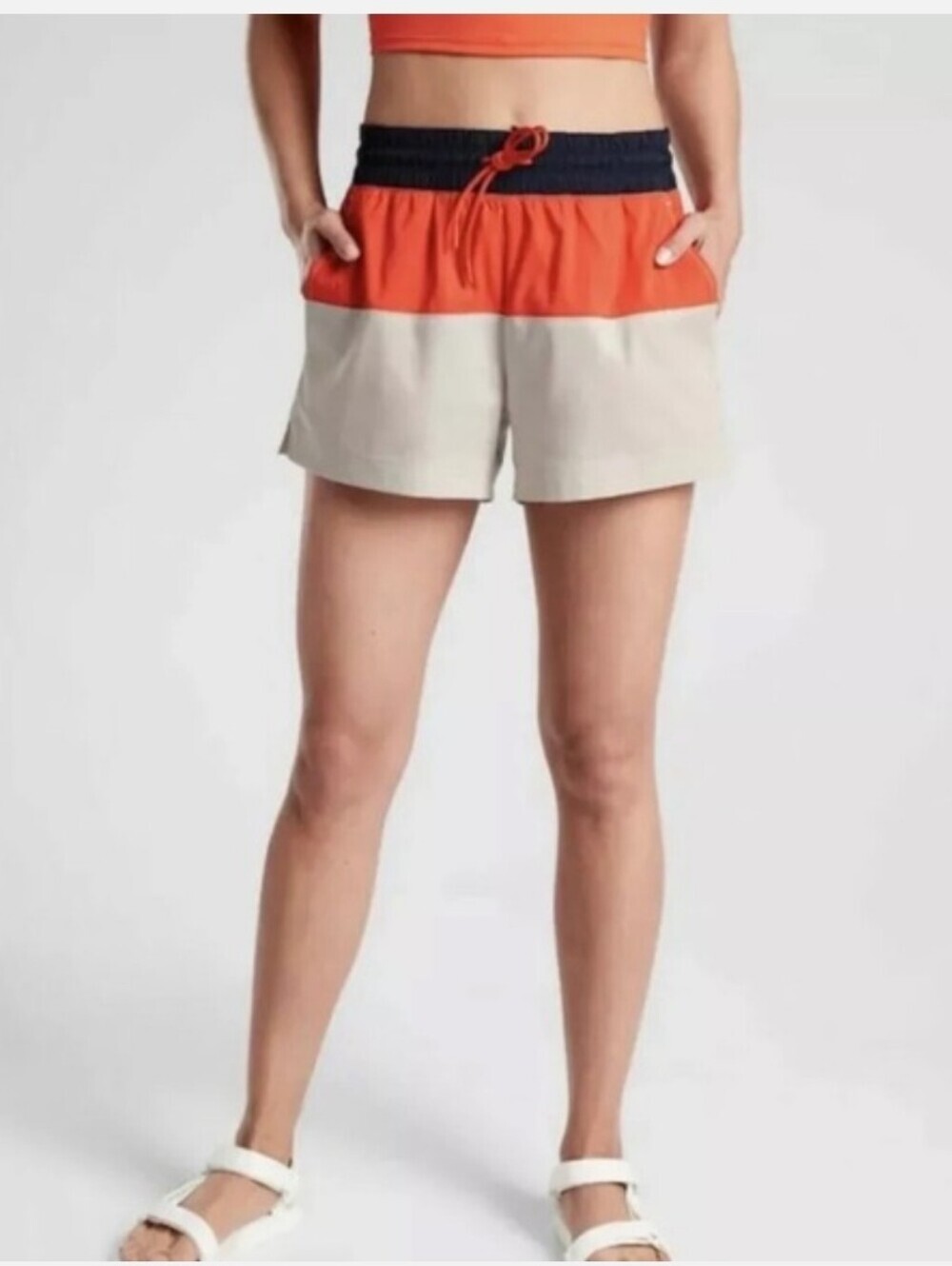 Athleta Oahu Colorblock Shorts Size 4